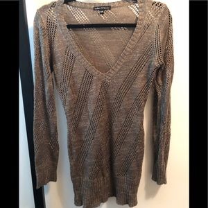 2/$15 Brown and Gold Vneck sweater
